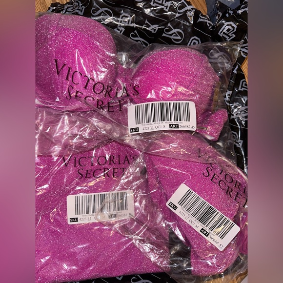 🆕 || VS PINK || 3p Set / Shimmer Tops & Swim CoverUp Mini Skirt - Picture 6 of 6